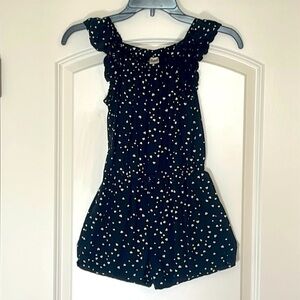 Oshkosh Black Romper w/Hearts Size 7